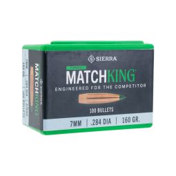 Sierra .284 cal./7mm 160gr. Tipped MatchKing Bullets, Box of 100