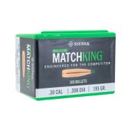 Sierra .308 cal./7.62mm 195gr. Tipped MatchKing Bullets, Box of 100