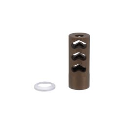 Christensen Arms Stainless Steel RFR Brake, .338 cal. 5/8-24 Threads, Burnt Bronze