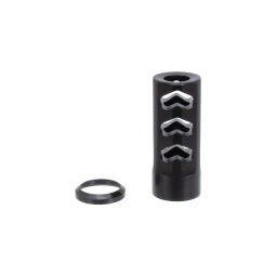 Christensen Arms Stainless Steel RFR Brake, .458 cal. 3/4-28 Threads, Black Nitride
