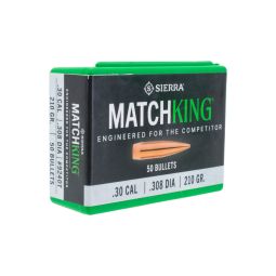 Sierra .308 cal./7.62mm 210gr. MatchKing Bullets, Box of 50