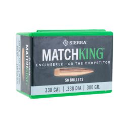 Sierra .338 cal. 300gr. MatchKing Bullets, Box of 50