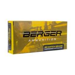 Berger 6.5 PRC 153.5gr. LR Hybrid Target Ammunition, 20 Round Box