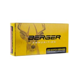 Berger 308 Win. 168gr. Classic Hunter Ammunition, 20 Round Box