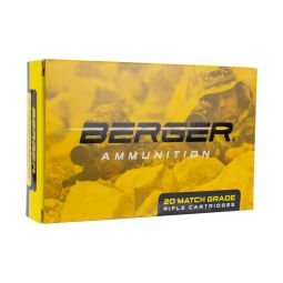 Berger 338 Lapua Mag 300gr. Hybrid OTM Tactical Ammunition, 20 Round Box