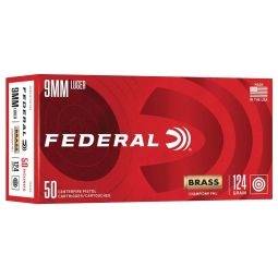 Federal Champion Training 9mm 124gr. FMJ Ammunition, 50 Round Box