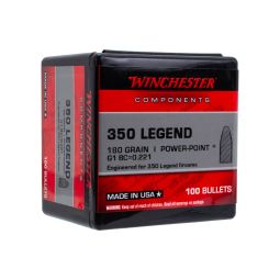 Winchester Rifle Bullets, 350 Legend 180gr. Power-Point, Box of 100