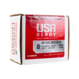 Winchester Pistol Bullets, 45 cal. 230gr. FMJ, Box of 500
