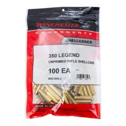 Winchester Unprimed Brass, 350 Legend, Bag of 100
