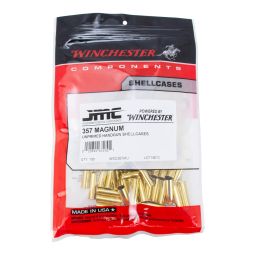 Winchester Unprimed Brass, 357 Mag, Bag of 100