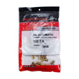 Winchester Unprimed Brass, 380 Auto, Bag of 100