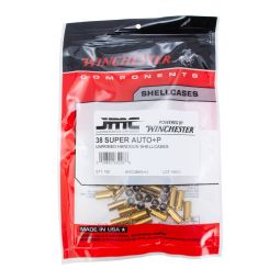 Winchester Unprimed Brass, 38 Super +P, Bag of 100