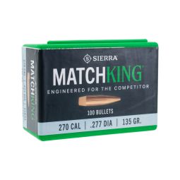 Sierra .277 cal. 135gr. MatchKing Bullets, Box of 100