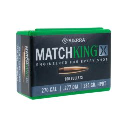 Sierra .277 cal. 135gr. MatchKing X Bullets, Box of 100
