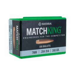 Sierra .284 cal./7mm 168gr. MatchKing Bullets, Box of 100