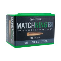 Sierra .284 cal./7mm 175gr. MatchKing X Bullets, Box of 100