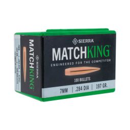 Sierra .284 cal./7mm 197gr. MatchKing CN Bullets, Box of 100