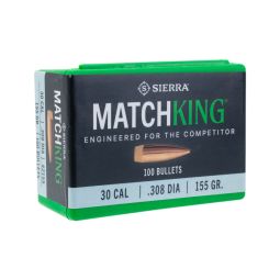 Sierra .308 cal./7.62mm 155gr. MatchKing Bullets, Box of 100