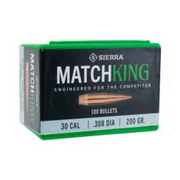 Sierra .308 cal./7.62mm 200gr. MatchKing CN Bullets, Box of 100