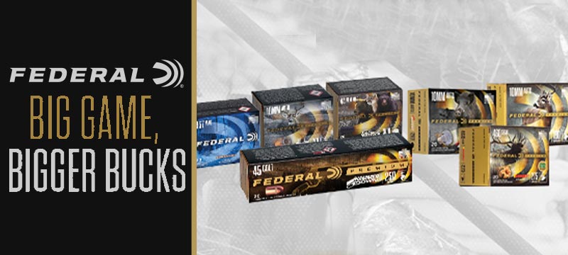 Federal Big Game Bigger Bucks Ammunition Rebate Image