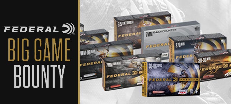 Federal Big Game Bounty Ammunition Rebate Image