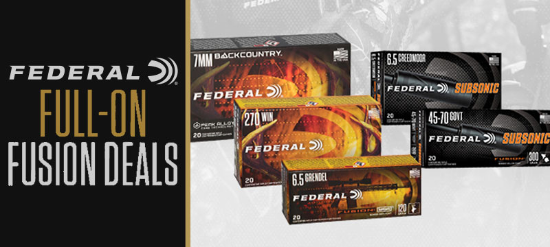 Federal Full-On Fusion Deals Ammunition Rebate Image