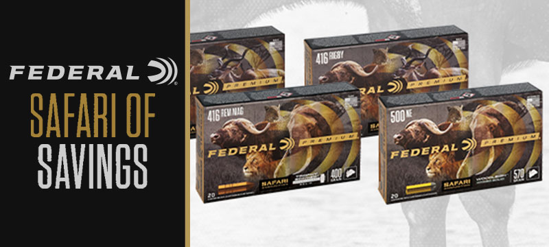 Federal Safari of Savings Ammunition Rebate Image