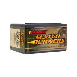Barnes Match Burner 6.5mm cal. 120gr. Bullets, Box of 100