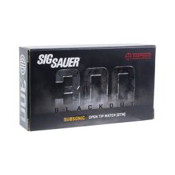 Sig Sauer Match 300 BLK 220gr. OTM Subsonic Ammunition, 20 Round Box