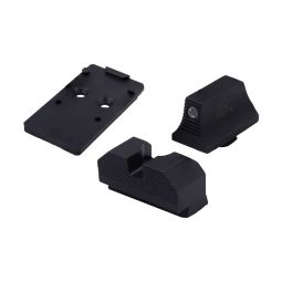 XS Sights Minimalist OR Tritium Sight and RMR Mounting Plate Bundle for Glock MOS Standard Frame