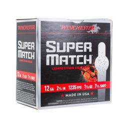 Winchester Super Match 12ga. 2-3/4" 1-1/8oz. #7.5 Shot Ammunition, 25 Round Box