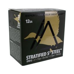 Apex Ammunition Waterfowl Stratified S3 Steel, 12ga. 3" 1-1/4oz. #4 & #6 Shot, 25 Round Box