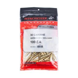 Winchester Unprimed Brass, 30 Carbine, Bag of 100
