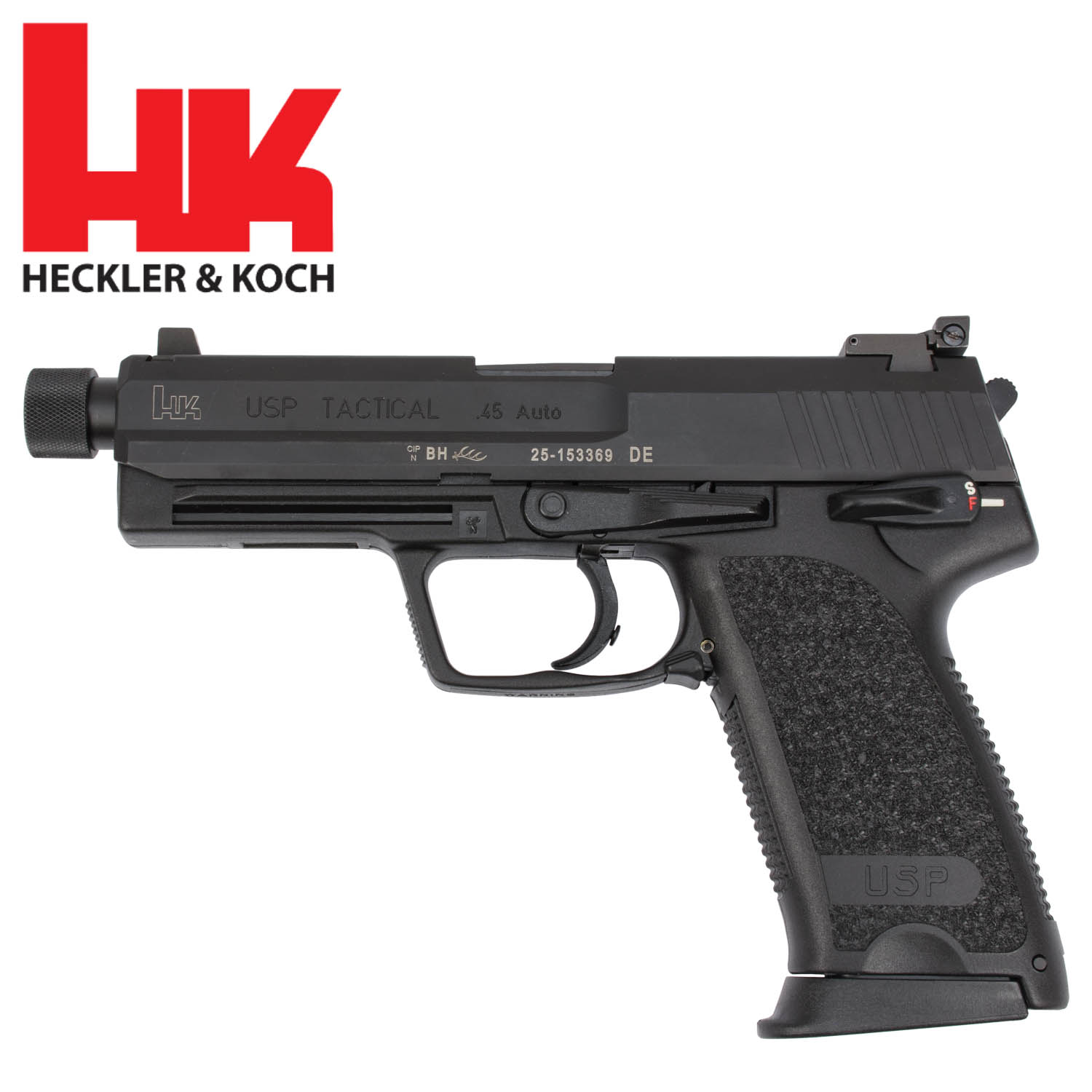 HK USP Tactical V1 .45ACP 2-12rd Mags TB