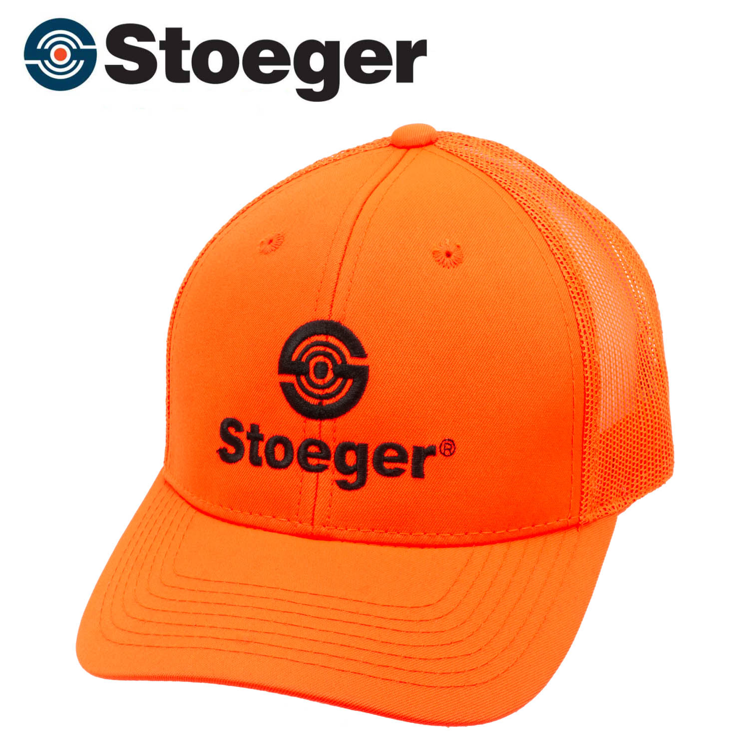 blaze orange mesh hat