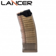 Lancer Systems L5 Advanced Warfighter Magazine, 30 Round 5.56mm/.223cal, Translucent Dark Earth