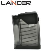 Lancer Systems L5 Advanced Warfighter Magazine, 5 Round 5.56mm/.223cal, Translucent Smoke