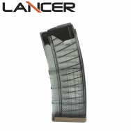 Lancer Systems L5 Advanced Warfighter Magazine, 30 Round 300 Blackout, Translucent Smoke