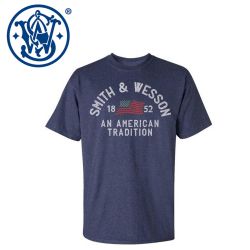 Smith & Wesson American Tradition T-Shirt, Denim Heather