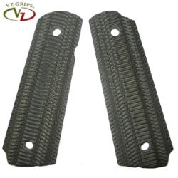 VZ Grips 1911 Compact Ambi Cut Aliens G10 Dirty Olive Grips