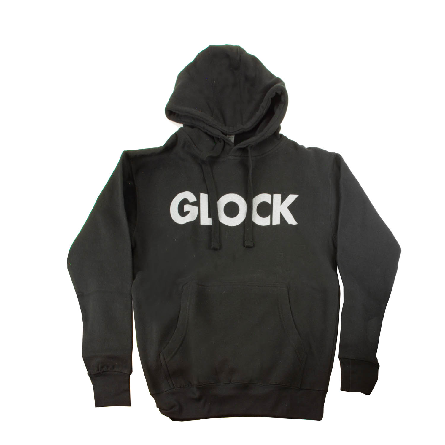 Glock Traditional Type Font Hoodie Olive Green Large 