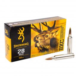 Browning BXC 28 Nosler 155gr. Terminal Tip Ammunition, 20 Round Box