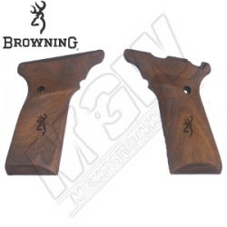 Browning Buck Mark, Contoured Walnut Grips, Left Handed Set