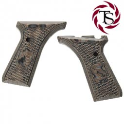 Tactical Solutions G-10 Piranha Grips For Browning Buckmark, FDE / Black