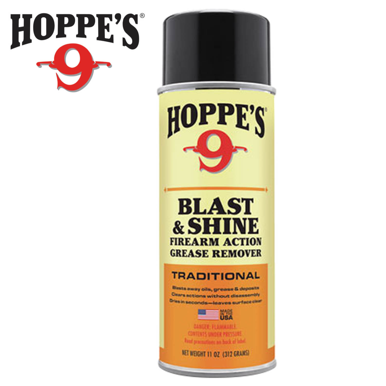 Hoppe's No.9 Blast & Shine Gun Cleaner Degreaser, 11oz.: MGW