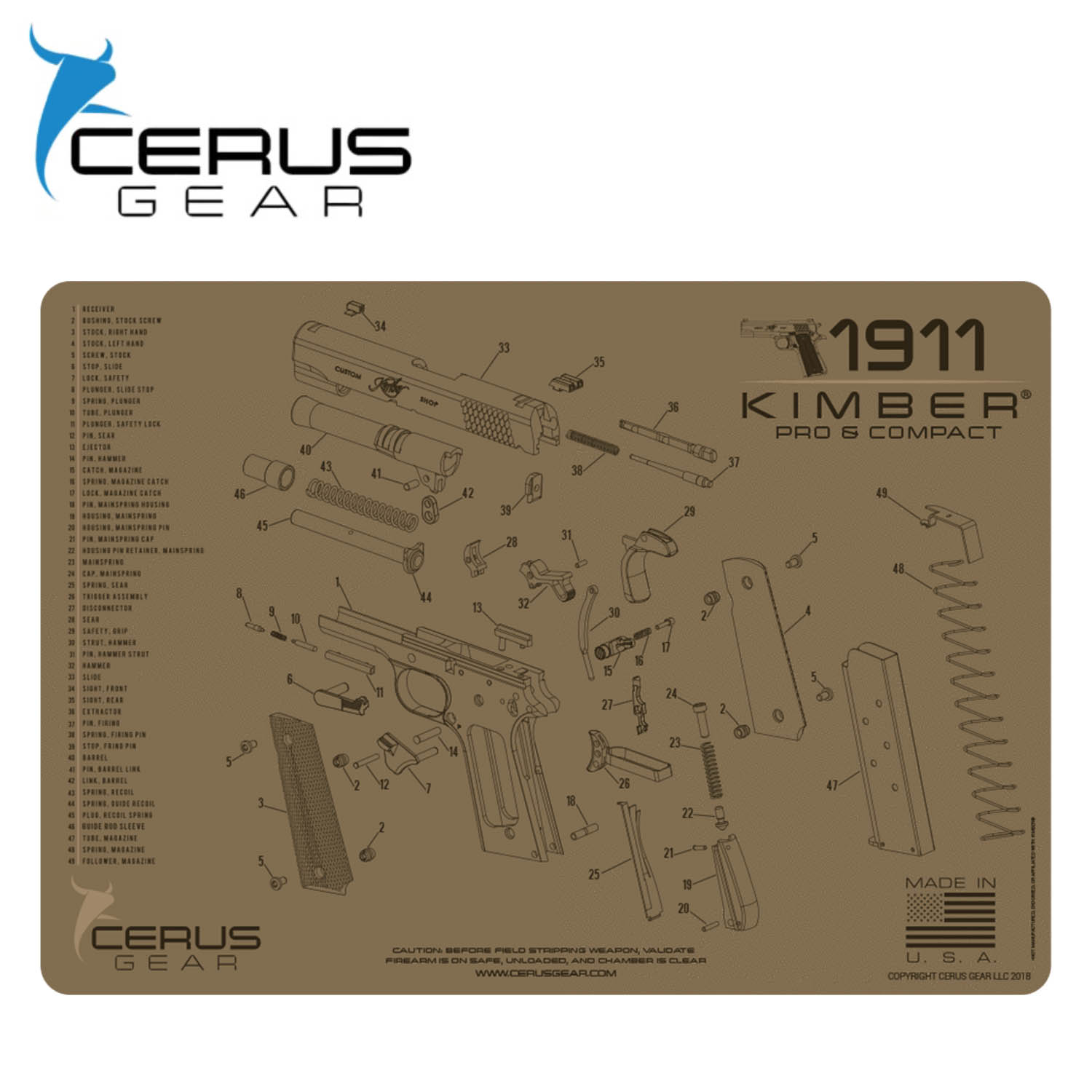 【025-036】しる！オーダーページ Cerus Gear Kimber 1911 Pro & Compact 12