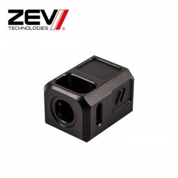 Zev Tech Pro Compensator for Glock Pistols, 9mm 1/2-28 Threads, Black