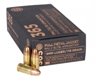 Sig Sauer 365 Elite Range 9mm 115gr FMJ Ball Ammunition, 50 Round Box