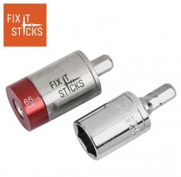 Fix It Sticks 65 inch-lb. Torque Limiter, 1/2" Socket & 1/4" Bit Adapter
