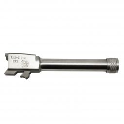 EFK Fire Dragon FN FNS Compact 9mm Stainless Threaded Barrel, 1/2-28 RH Threads